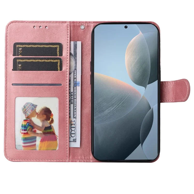 For Xiaomi Redmi K70E 5G / Poco X6 Pro 5G Wallet Phone Case Wrist Strap Leather Phone Cover with Stand
