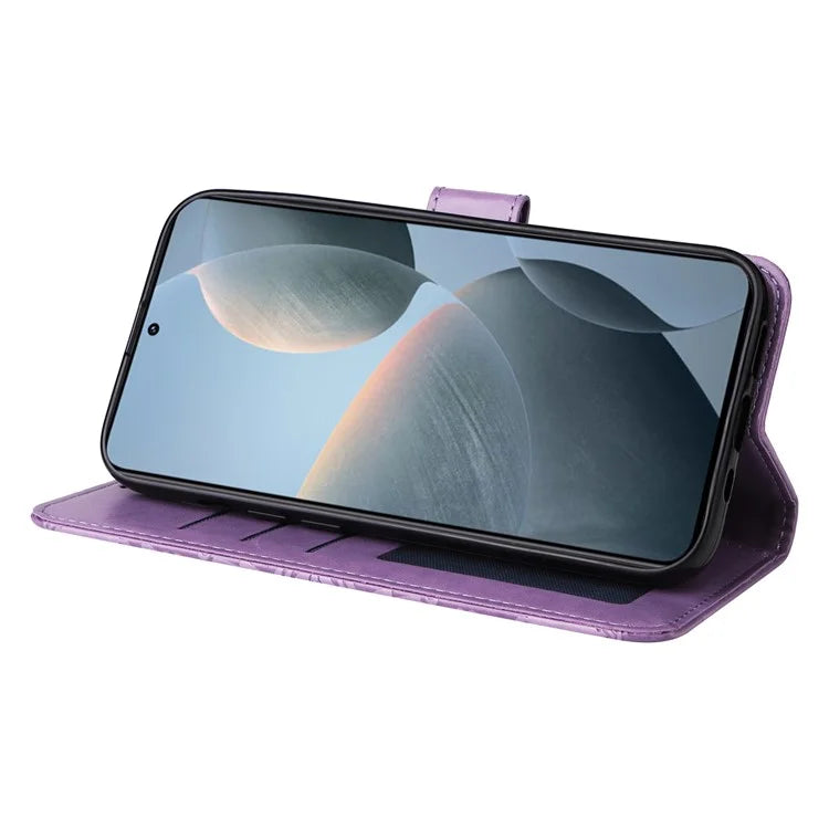 For Xiaomi Redmi K70 Pro 5G / K70 5G Case Stand Imprinted PU Leather Phone Cover Wallet