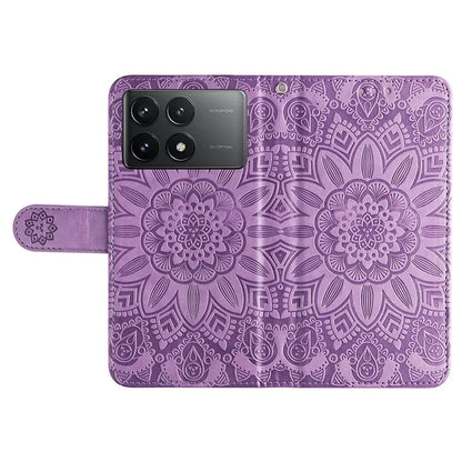 For Xiaomi Redmi K70 Pro 5G / K70 5G Case Stand Imprinted PU Leather Phone Cover Wallet