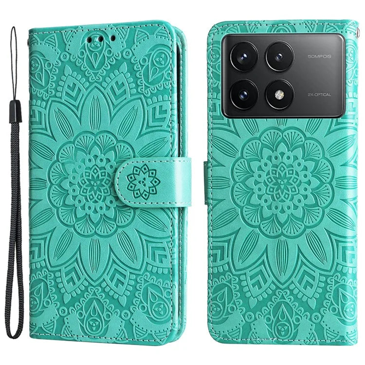 For Xiaomi Redmi K70 Pro 5G / K70 5G Case Stand Imprinted PU Leather Phone Cover Wallet