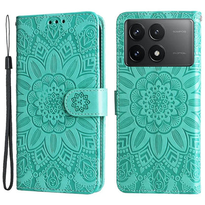 For Xiaomi Redmi K70 Pro 5G / K70 5G Case Stand Imprinted PU Leather Phone Cover Wallet