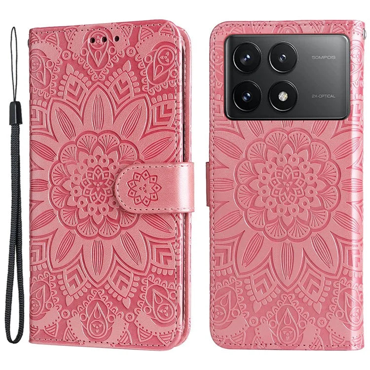 For Xiaomi Redmi K70 Pro 5G / K70 5G Case Stand Imprinted PU Leather Phone Cover Wallet