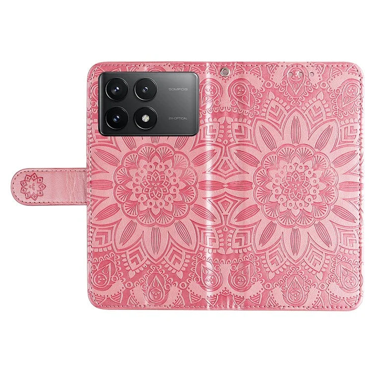 For Xiaomi Redmi K70 Pro 5G / K70 5G Case Stand Imprinted PU Leather Phone Cover Wallet
