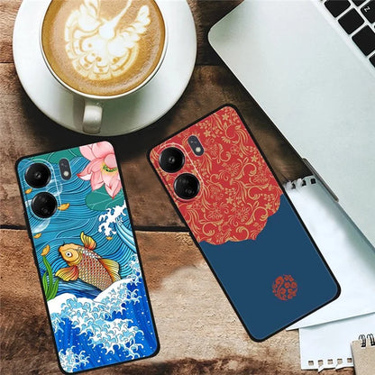 For Xiaomi Redmi 13C 4G / Poco C65 4G Phone Case Ethnic Pattern Printing TPU Cover