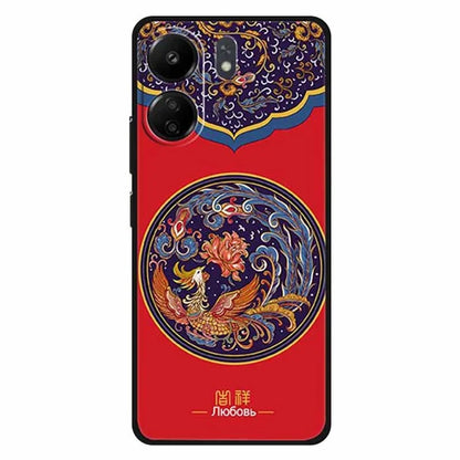 For Xiaomi Redmi 13C 4G / Poco C65 4G Phone Case Ethnic Pattern Printing TPU Cover