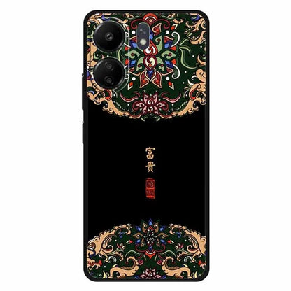 For Xiaomi Redmi 13C 4G / Poco C65 4G Phone Case Ethnic Pattern Printing TPU Cover