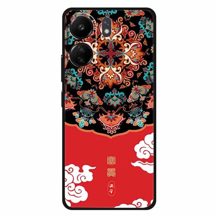 For Xiaomi Redmi 13C 4G / Poco C65 4G Phone Case Ethnic Pattern Printing TPU Cover