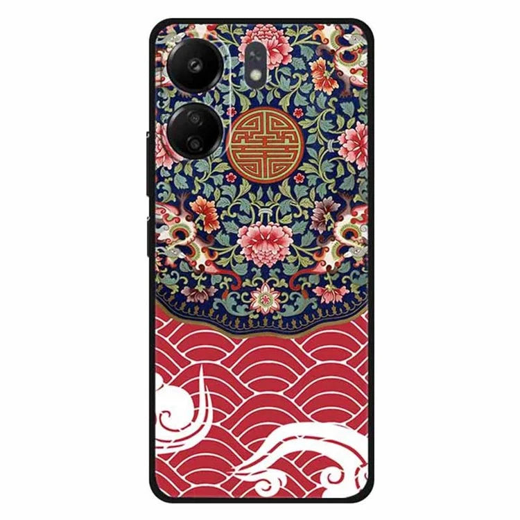 For Xiaomi Redmi 13C 4G / Poco C65 4G Phone Case Ethnic Pattern Printing TPU Cover