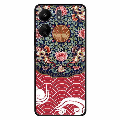 For Xiaomi Redmi 13C 4G / Poco C65 4G Phone Case Ethnic Pattern Printing TPU Cover