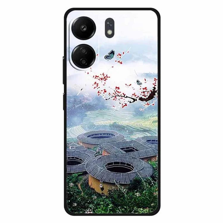 For Xiaomi Redmi 13C 4G / Poco C65 4G Phone Case Ethnic Pattern Printing TPU Cover