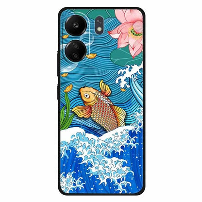 For Xiaomi Redmi 13C 4G / Poco C65 4G Phone Case Ethnic Pattern Printing TPU Cover Surfing