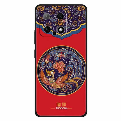 For Xiaomi 14 TPU Case Protective Phone Cover Ethnic Pattern Printing