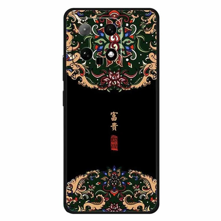 For Xiaomi 14 TPU Case Protective Phone Cover Ethnic Pattern Printing