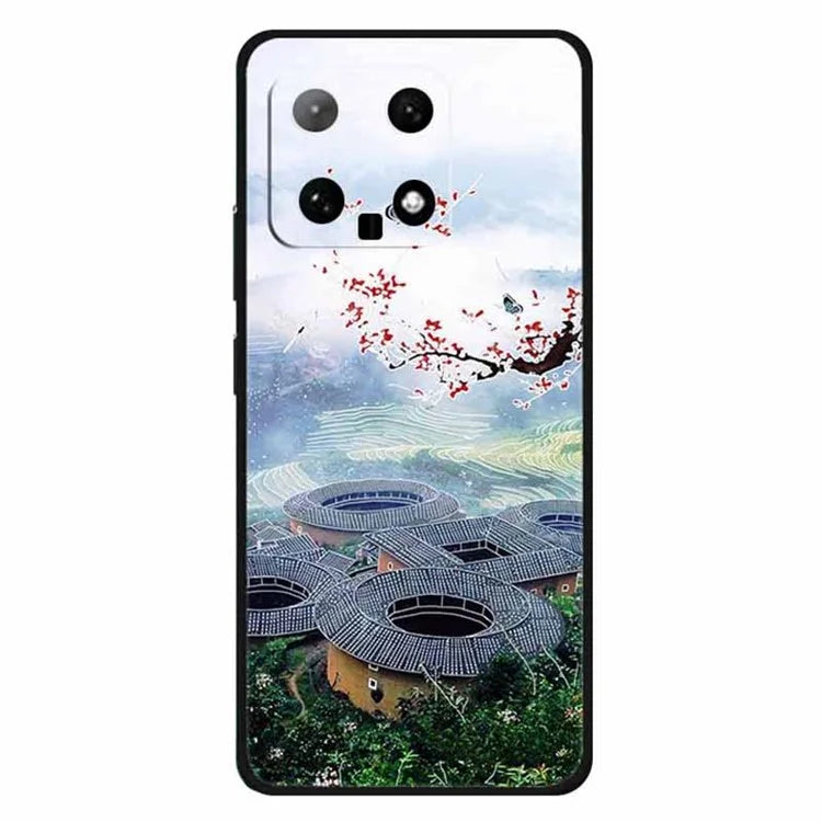 For Xiaomi 14 TPU Case Protective Phone Cover Ethnic Pattern Printing