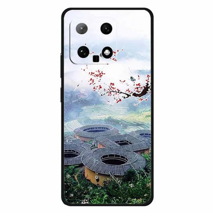 For Xiaomi 14 TPU Case Protective Phone Cover Ethnic Pattern Printing