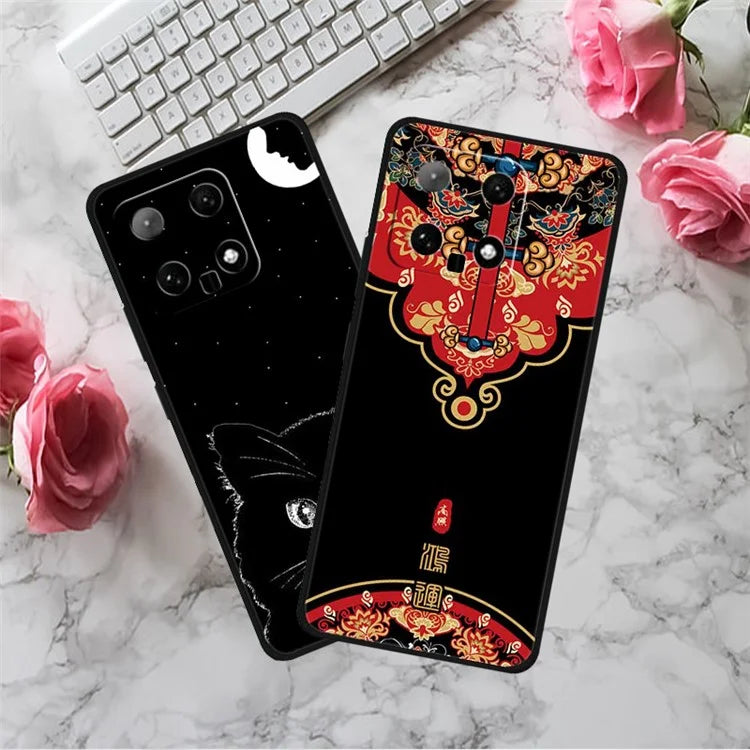 For Xiaomi 14 TPU Case Protective Phone Cover Ethnic Pattern Printing