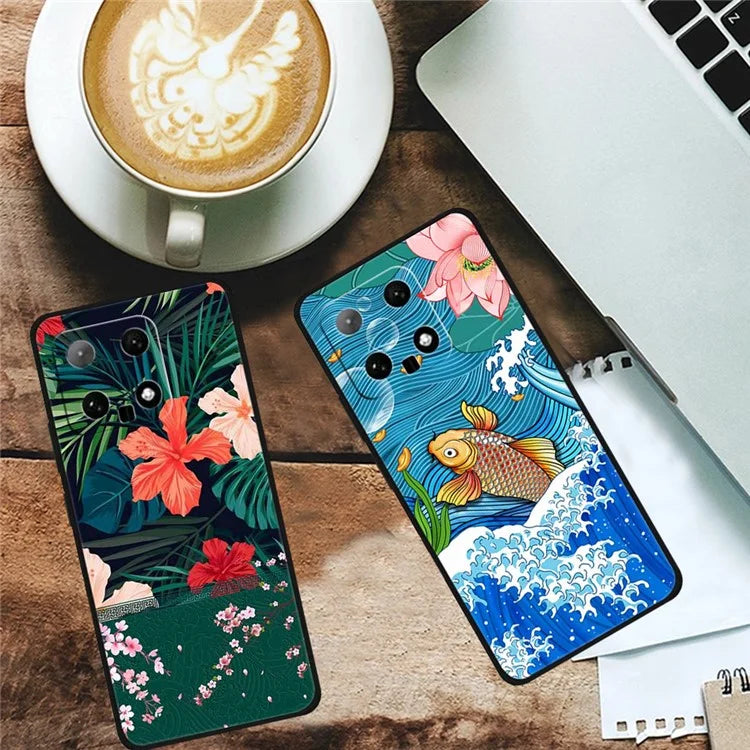 For Xiaomi 14 TPU Case Protective Phone Cover Ethnic Pattern Printing