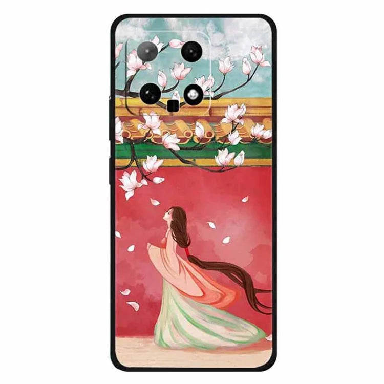 For Xiaomi 14 TPU Case Protective Phone Cover Ethnic Pattern Printing