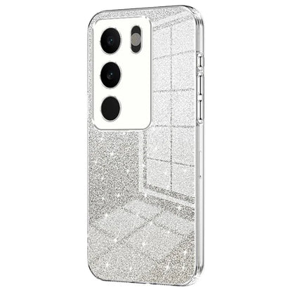 For vivo S17 5G TPU Phone Cover Shimmering Gradient Electroplate Case