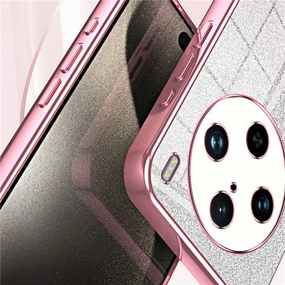 For vivo X100 Pro 5G Case Gradient Sparkle Electroplated Fine Hole TPU Cover