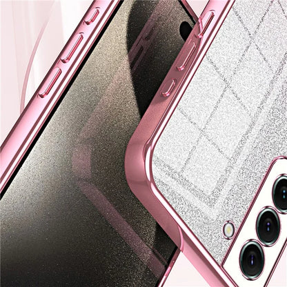 For Samsung Galaxy S22+ 5G Case Gradient Glitter Electroplated TPU Phone Cover