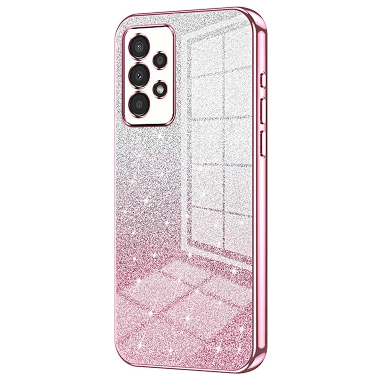 For Samsung Galaxy A13 4G TPU Case Gradient Glitter Electroplating Slim Phone Cover