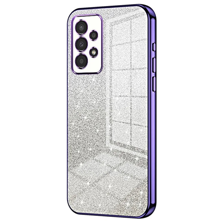 For Samsung Galaxy A13 4G TPU Case Gradient Glitter Electroplating Slim Phone Cover