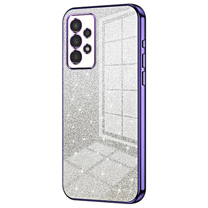 For Samsung Galaxy A13 4G TPU Case Gradient Glitter Electroplating Slim Phone Cover