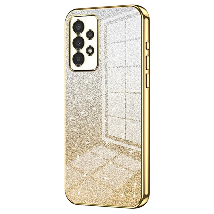 For Samsung Galaxy A13 4G TPU Case Gradient Glitter Electroplating Slim Phone Cover