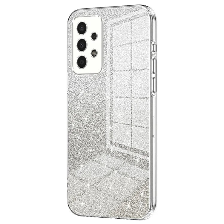 For Samsung Galaxy A13 4G TPU Case Gradient Glitter Electroplating Slim Phone Cover