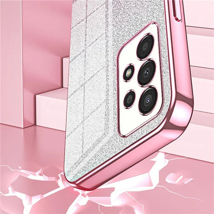 For Samsung Galaxy A13 4G TPU Case Gradient Glitter Electroplating Slim Phone Cover