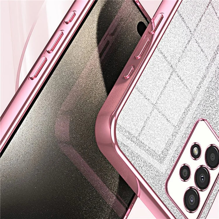 For Samsung Galaxy A13 4G TPU Case Gradient Glitter Electroplating Slim Phone Cover