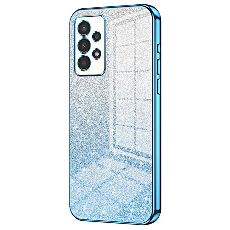 For Samsung Galaxy A13 4G TPU Case Gradient Glitter Electroplating Slim Phone Cover