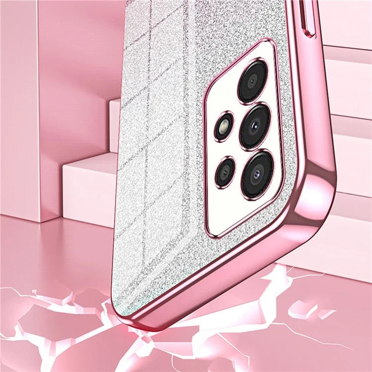 For Samsung Galaxy A13 4G TPU Case Gradient Glitter Electroplating Slim Phone Cover