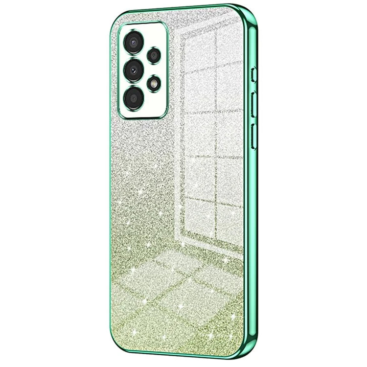 For Samsung Galaxy A13 4G TPU Case Gradient Glitter Electroplating Slim Phone Cover