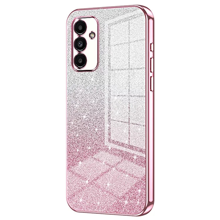 For Samsung Galaxy A13 5G Case Gradient Glitter Electroplated TPU Phone Case