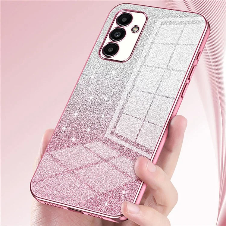 For Samsung Galaxy A13 5G Case Gradient Glitter Electroplated TPU Phone Case