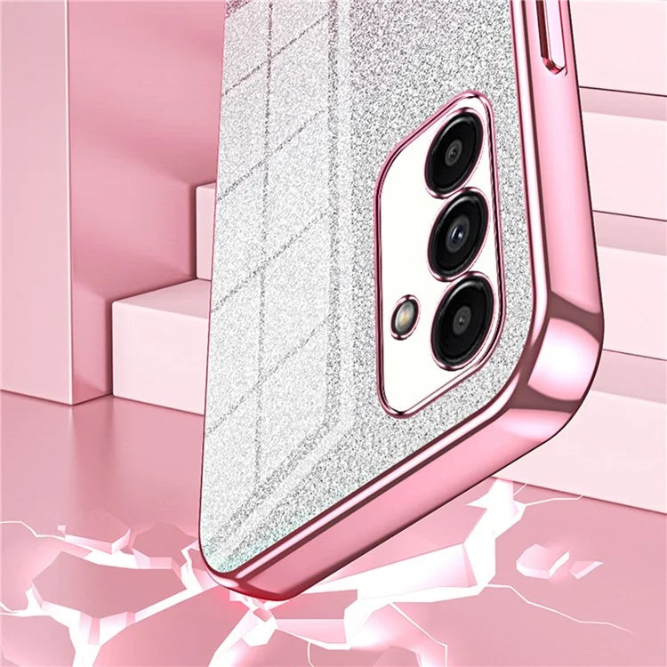 For Samsung Galaxy A13 5G Case Gradient Glitter Electroplated TPU Phone Case