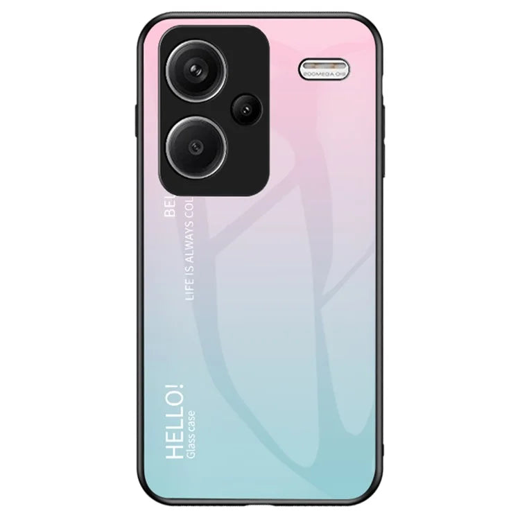 For Xiaomi Redmi Note 13 Pro+ 5G Gradient Tempered Glass Case Drop Protection