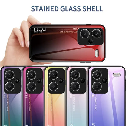 For Xiaomi Redmi Note 13 Pro+ 5G Gradient Tempered Glass Case Drop Protection