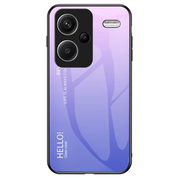 For Xiaomi Redmi Note 13 Pro+ 5G Gradient Tempered Glass Case Drop Protection