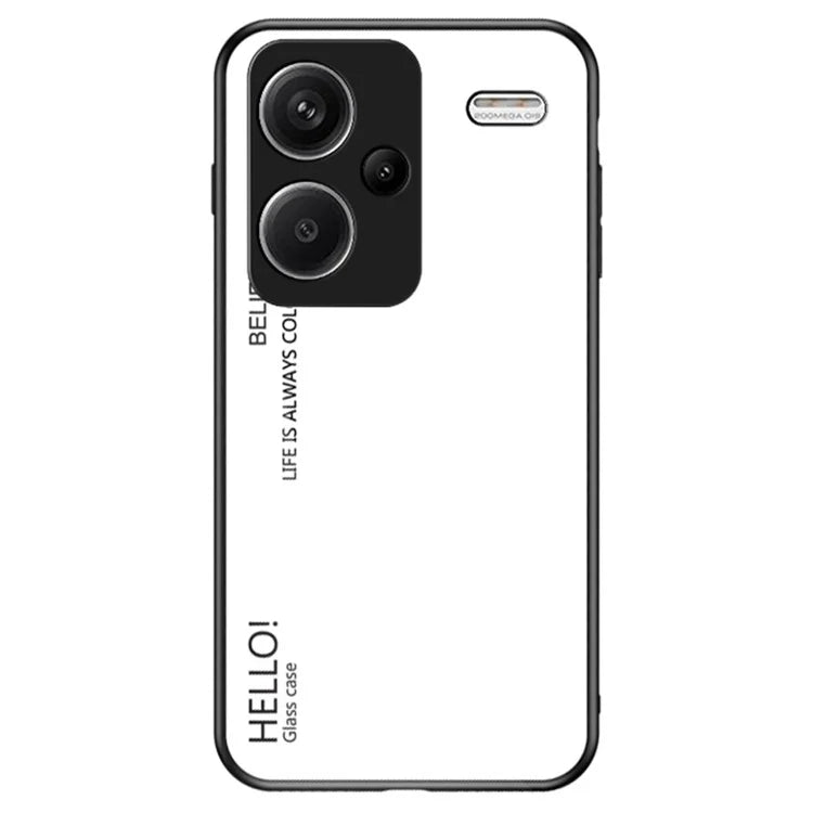 For Xiaomi Redmi Note 13 Pro+ 5G Gradient Tempered Glass Case Drop Protection