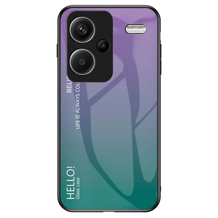 For Xiaomi Redmi Note 13 Pro+ 5G Gradient Tempered Glass Case Drop Protection