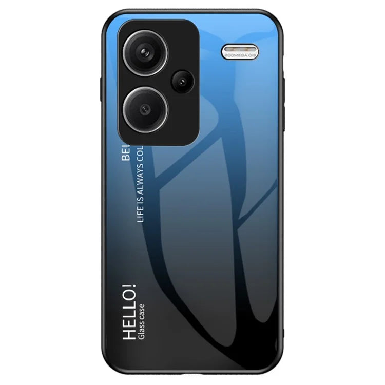For Xiaomi Redmi Note 13 Pro+ 5G Gradient Tempered Glass Case Drop Protection
