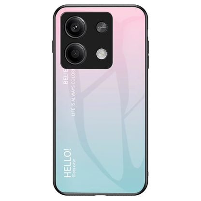 For Xiaomi Redmi Note 13 5G Gradient Phone Case Tempered Glass Cover