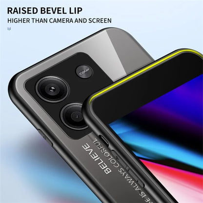 For Xiaomi Redmi Note 13 5G Gradient Phone Case Tempered Glass Cover