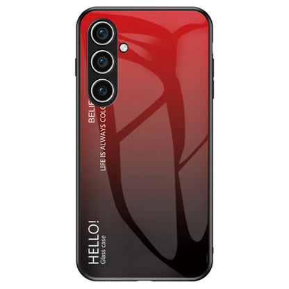 For Samsung Galaxy S24+ Case Tempered Glass+PC+TPU Phone Cover