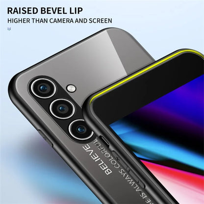 For Samsung Galaxy S24+ Case Tempered Glass+PC+TPU Phone Cover
