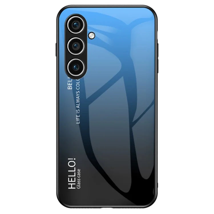 For Samsung Galaxy S24+ Case Tempered Glass+PC+TPU Phone Cover
