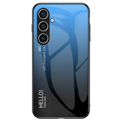 For Samsung Galaxy S24+ Case Tempered Glass+PC+TPU Phone Cover
